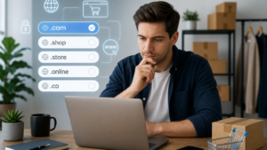 webshop domain választás