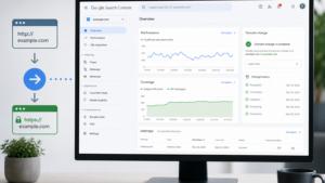 Google Search Console domain migráció