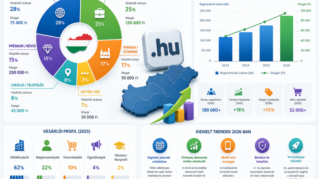 domain piac szegmentálás 2026