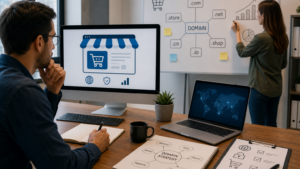 webshop domain stratégia