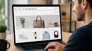 webshop domain név