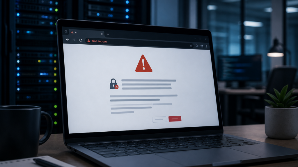 hibás SSL tanúsítvány kezelése