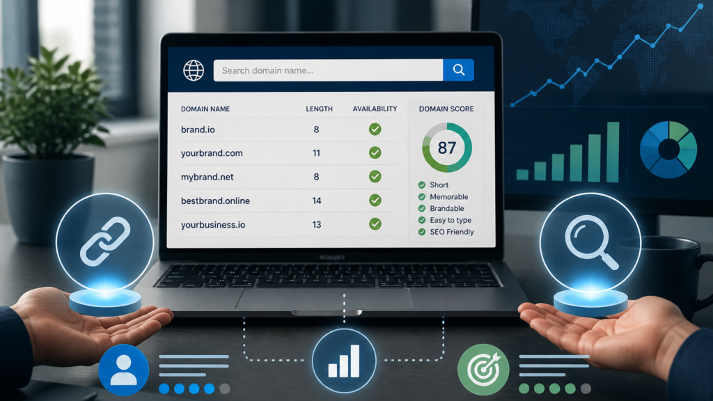 rövid domain vs kulcsszavas domain