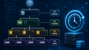 TTL beállítás DNS domain