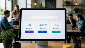 startup domain választás .io vs .com vs .hu