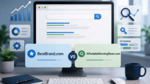 márkanév vs leíró domain SEO