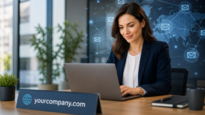 vállalati e-mail domain összekapcsolás